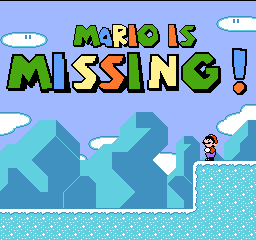 Mario Is Missing title screen for NES